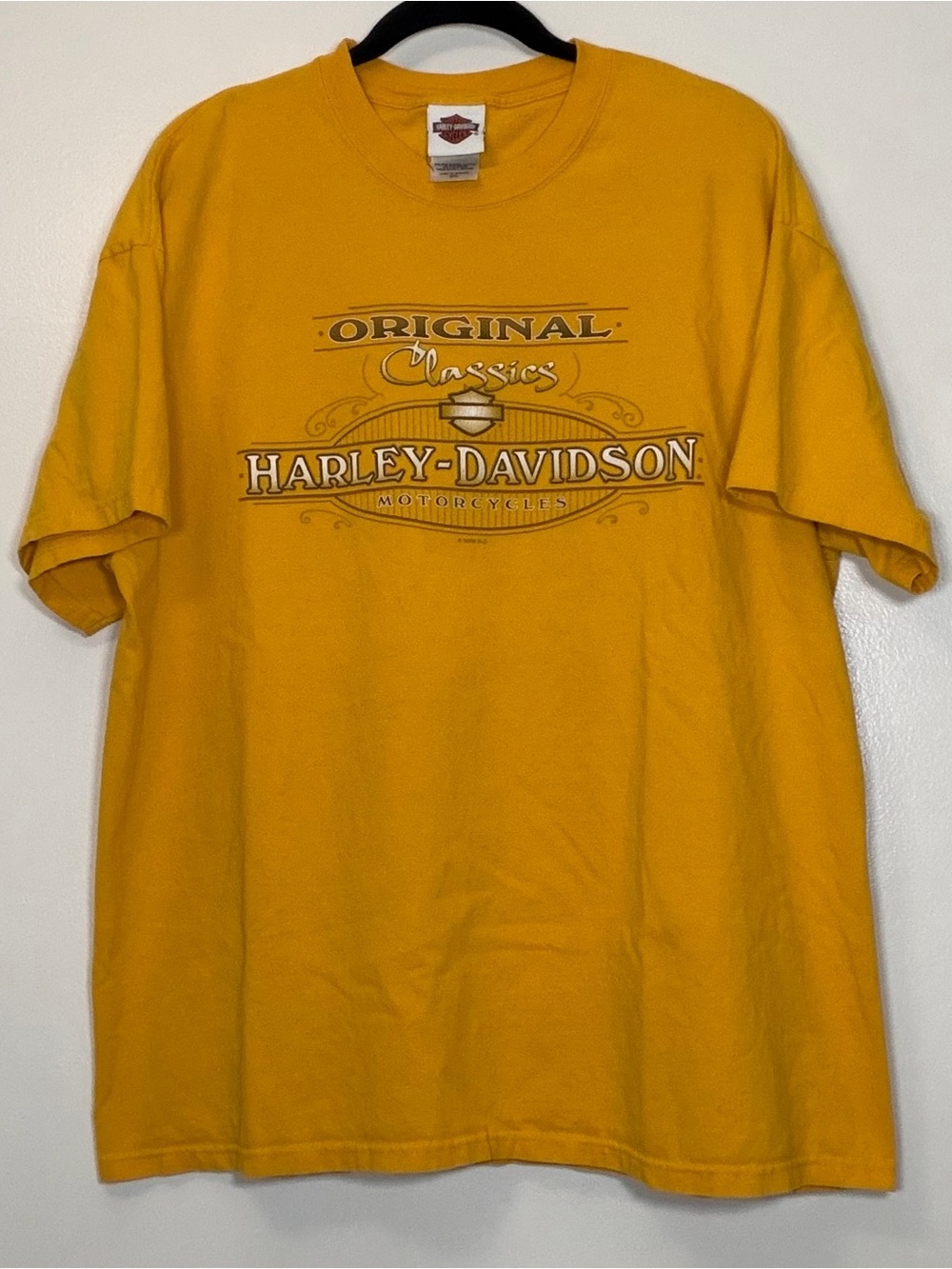 Harley-Davidson Yellow 'Original Classics' Graphic Short Sleeve Tee
